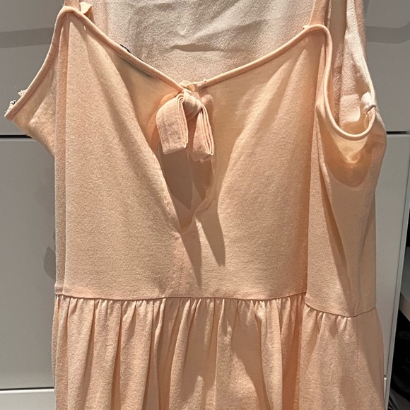 Perfect condition size L miumiu mini dress, pink cotton with white silk trim - Picture 3 of 5